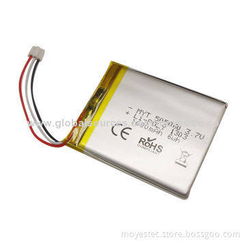 1,600mAh/3.7V Lithium Polymer Battery, Used for Bluetooth and Small Rechargeable Gifts